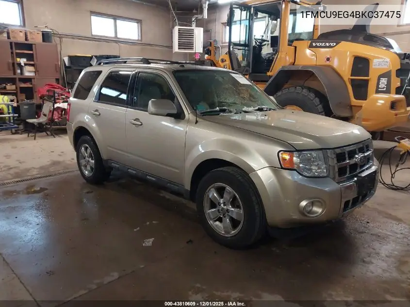 1FMCU9EG4BKC37475 2011 Ford Escape Limited