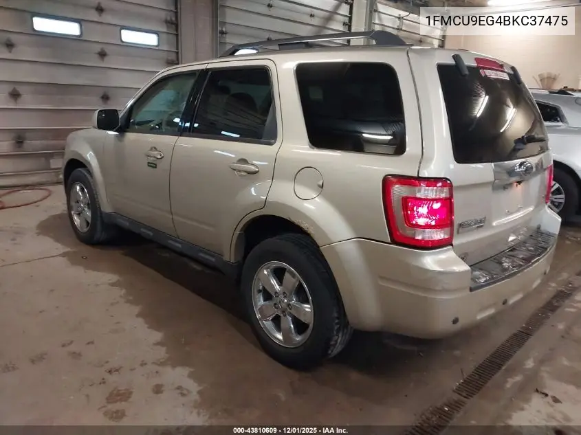 1FMCU9EG4BKC37475 2011 Ford Escape Limited