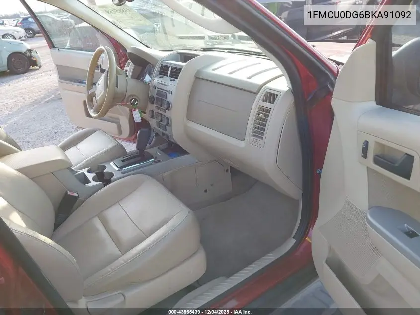 1FMCU0DG6BKA91092 2011 Ford Escape Xlt