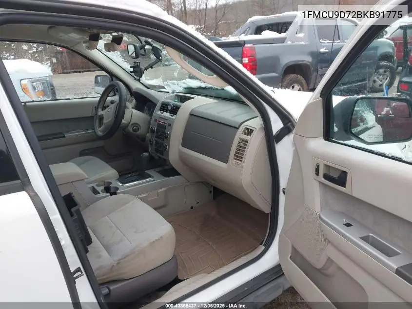 1FMCU9D72BKB91775 2011 Ford Escape Xlt