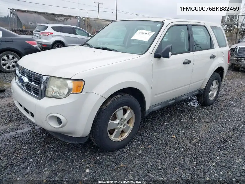 1FMCU0C76BKB82459 2011 Ford Escape Xls