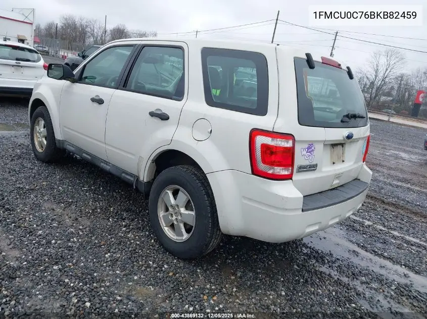 1FMCU0C76BKB82459 2011 Ford Escape Xls