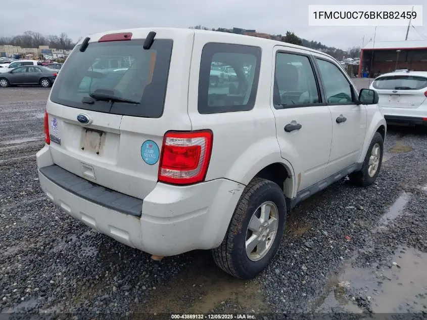 1FMCU0C76BKB82459 2011 Ford Escape Xls