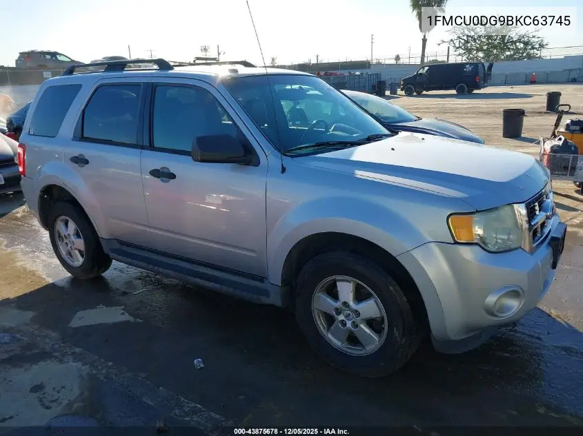 1FMCU0DG9BKC63745 2011 Ford Escape Xlt