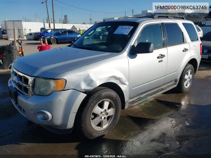 1FMCU0DG9BKC63745 2011 Ford Escape Xlt