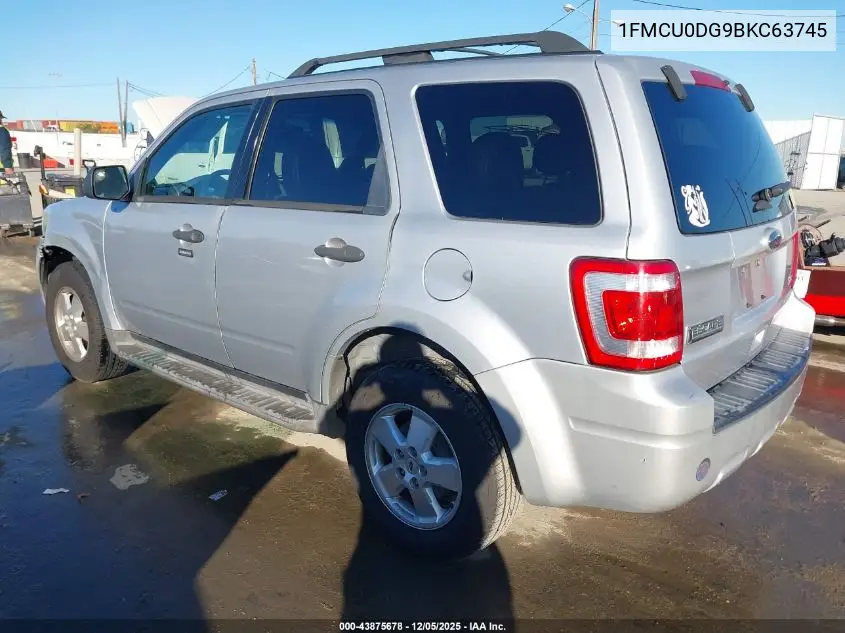 1FMCU0DG9BKC63745 2011 Ford Escape Xlt