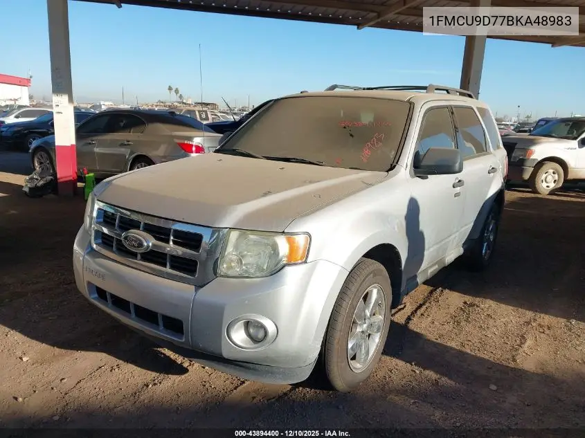 1FMCU9D77BKA48983 2011 Ford Escape Xlt