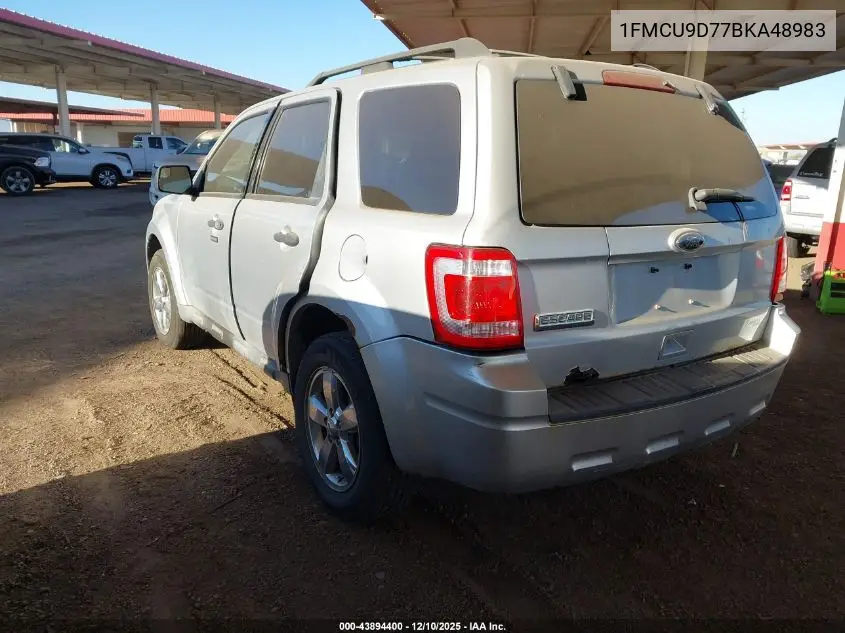 1FMCU9D77BKA48983 2011 Ford Escape Xlt