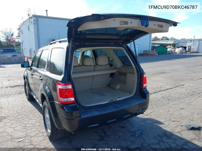 1FMCU9D70BKC46787 2011 Ford Escape Xlt