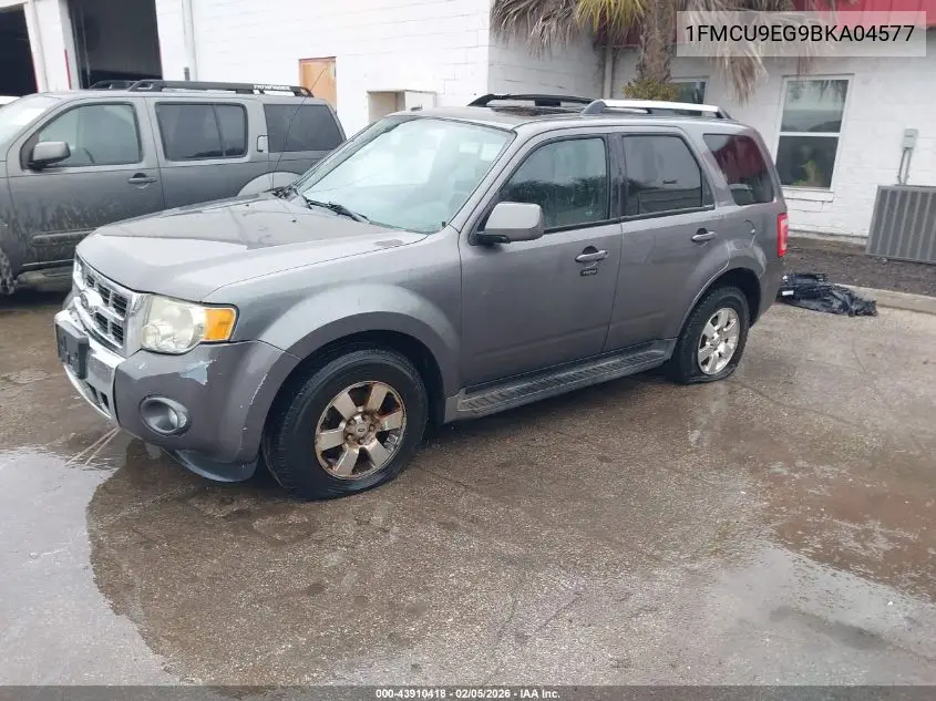 1FMCU9EG9BKA04577 2011 Ford Escape Limited