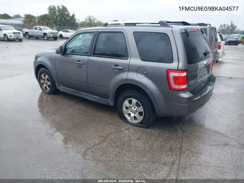 1FMCU9EG9BKA04577 2011 Ford Escape Limited