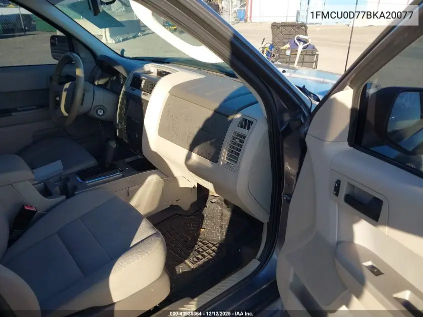 1FMCU0D77BKA20077 2011 Ford Escape Xlt