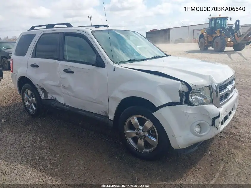 1FMCU0D70BKA06540 2011 Ford Escape Xlt