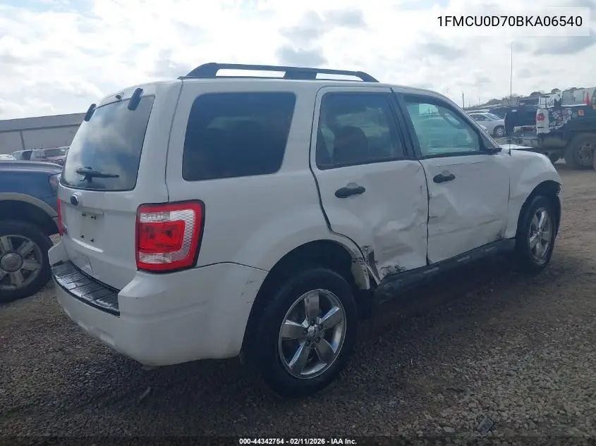 1FMCU0D70BKA06540 2011 Ford Escape Xlt
