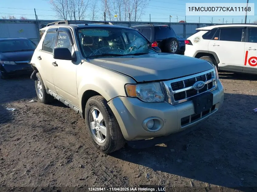 1FMCU0D77CKA11168 2012 Ford Escape Xlt