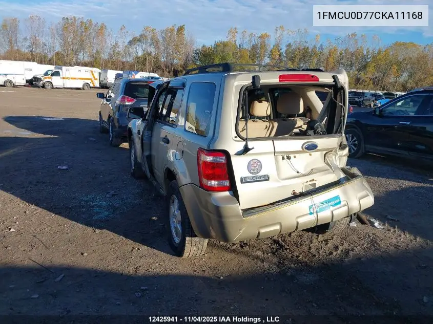 1FMCU0D77CKA11168 2012 Ford Escape Xlt