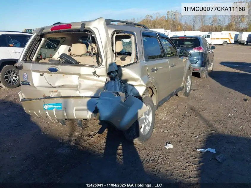 1FMCU0D77CKA11168 2012 Ford Escape Xlt