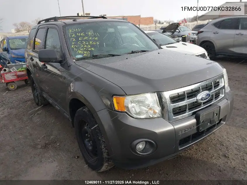 1FMCU0D77CKC32866 2012 Ford Escape Xlt