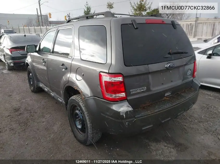 1FMCU0D77CKC32866 2012 Ford Escape Xlt