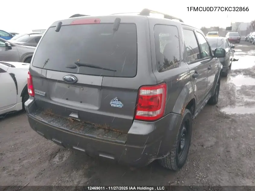 1FMCU0D77CKC32866 2012 Ford Escape Xlt
