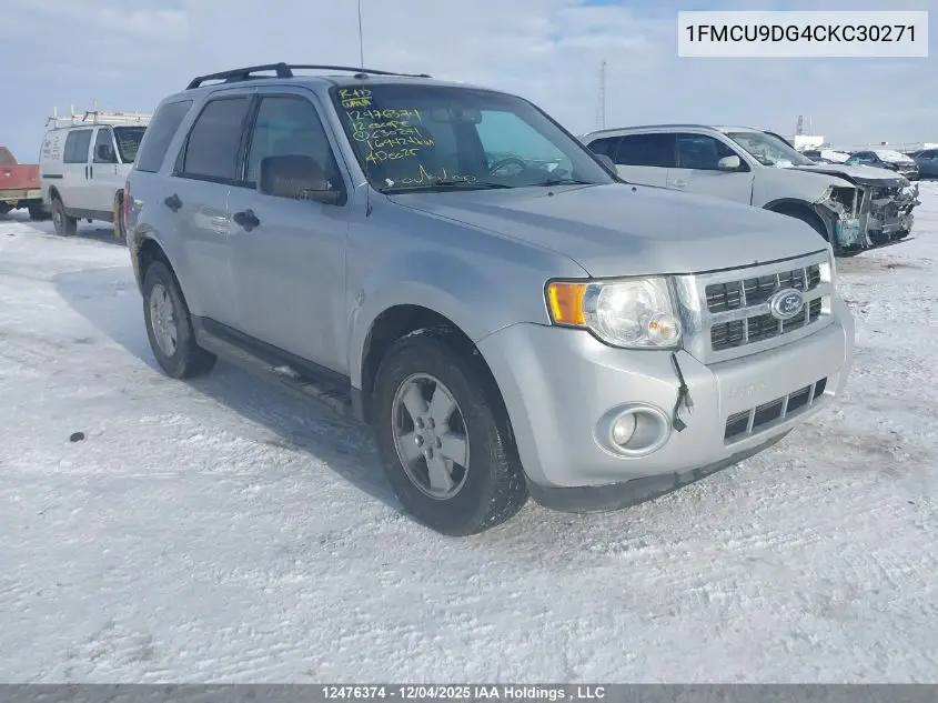 1FMCU9DG4CKC30271 2012 Ford Escape Xlt