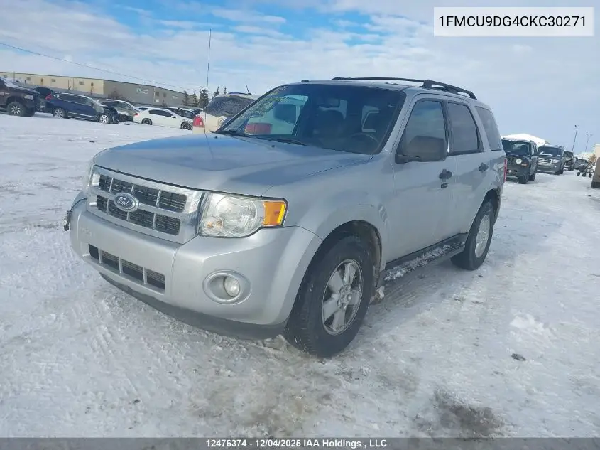 1FMCU9DG4CKC30271 2012 Ford Escape Xlt