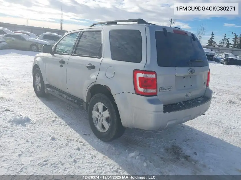 1FMCU9DG4CKC30271 2012 Ford Escape Xlt