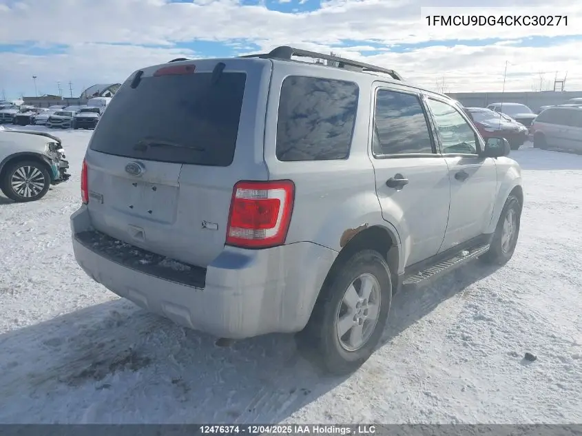 1FMCU9DG4CKC30271 2012 Ford Escape Xlt