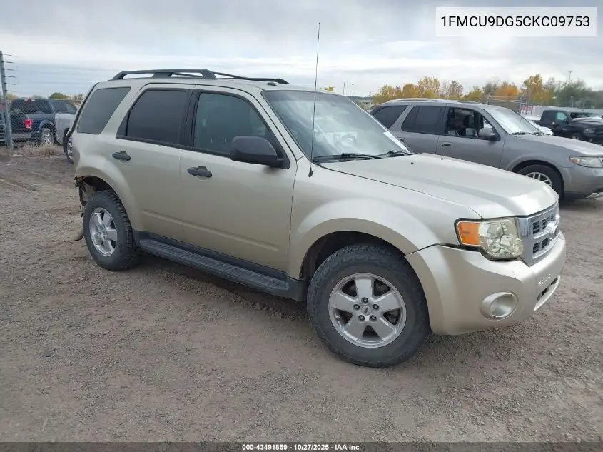 1FMCU9DG5CKC09753 2012 Ford Escape Xlt