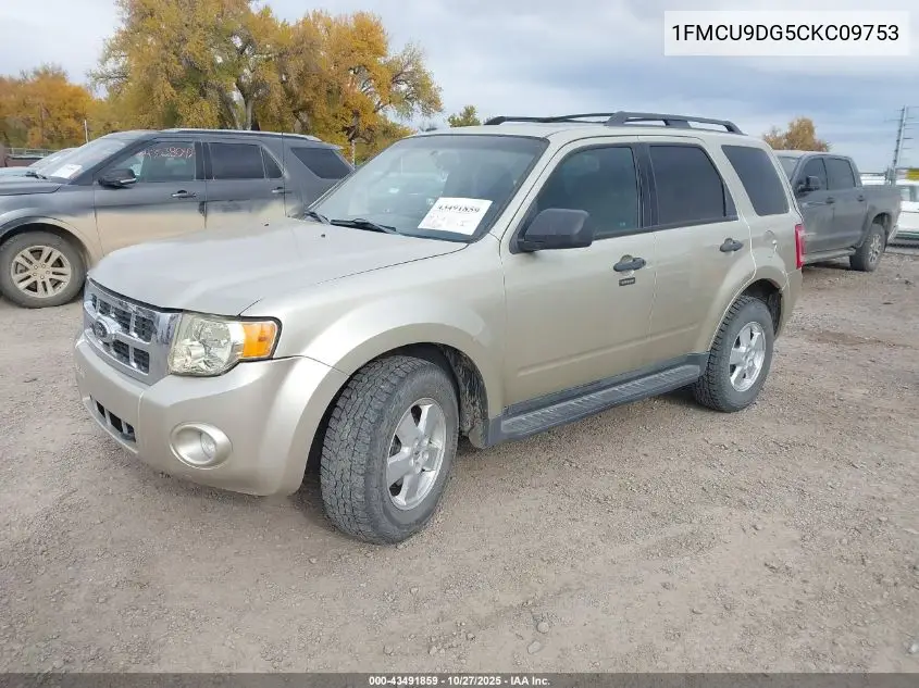 1FMCU9DG5CKC09753 2012 Ford Escape Xlt