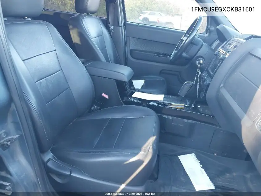 1FMCU9EGXCKB31601 2012 Ford Escape Limited