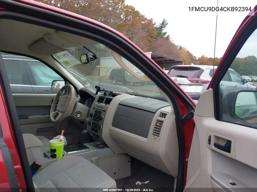 1FMCU9DG4CKB92394 2012 Ford Escape Xlt