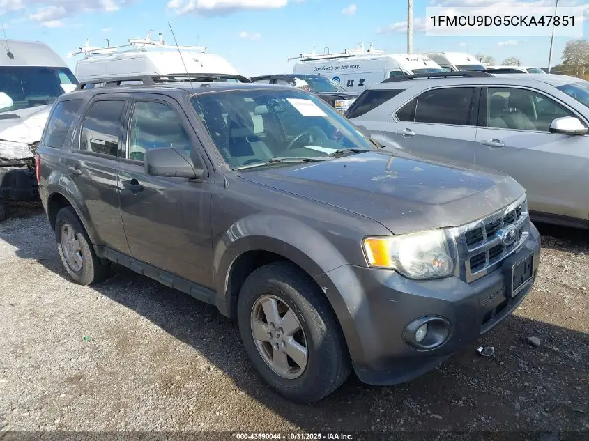 1FMCU9DG5CKA47851 2012 Ford Escape Xlt