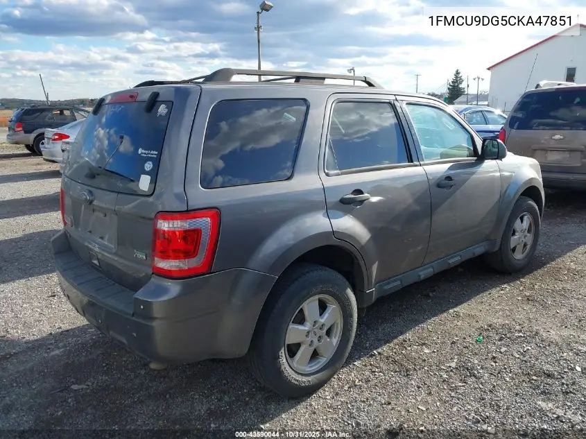 1FMCU9DG5CKA47851 2012 Ford Escape Xlt