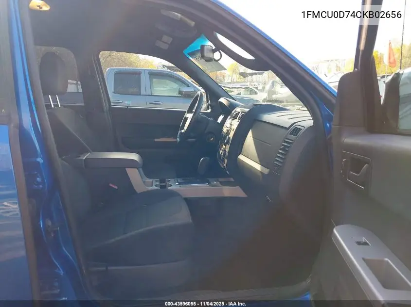 1FMCU0D74CKB02656 2012 Ford Escape Xlt
