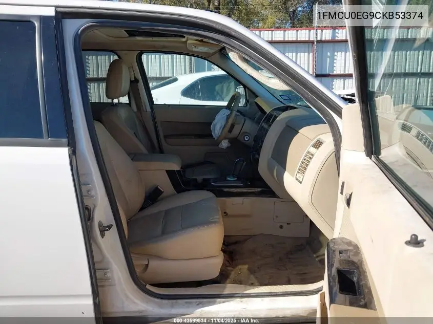 1FMCU0EG9CKB53374 2012 Ford Escape Limited