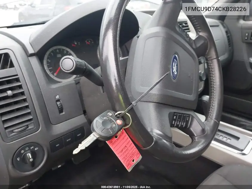 1FMCU9D74CKB28226 2012 Ford Escape Xlt