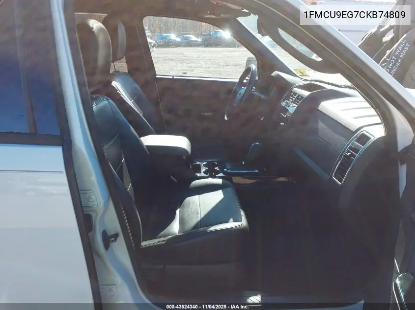 1FMCU9EG7CKB74809 2012 Ford Escape Limited