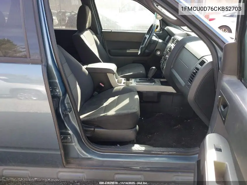 1FMCU0D76CKB52703 2012 Ford Escape Xlt