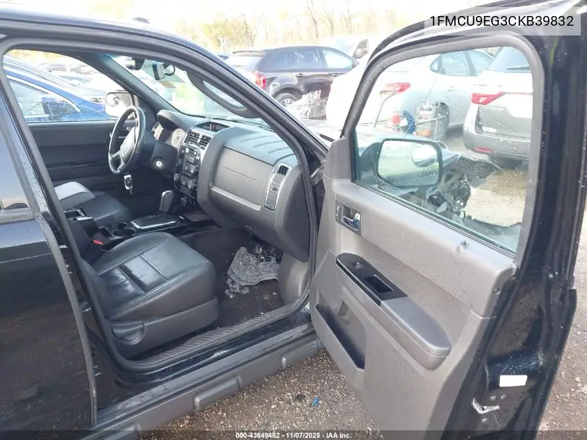 1FMCU9EG3CKB39832 2012 Ford Escape Limited