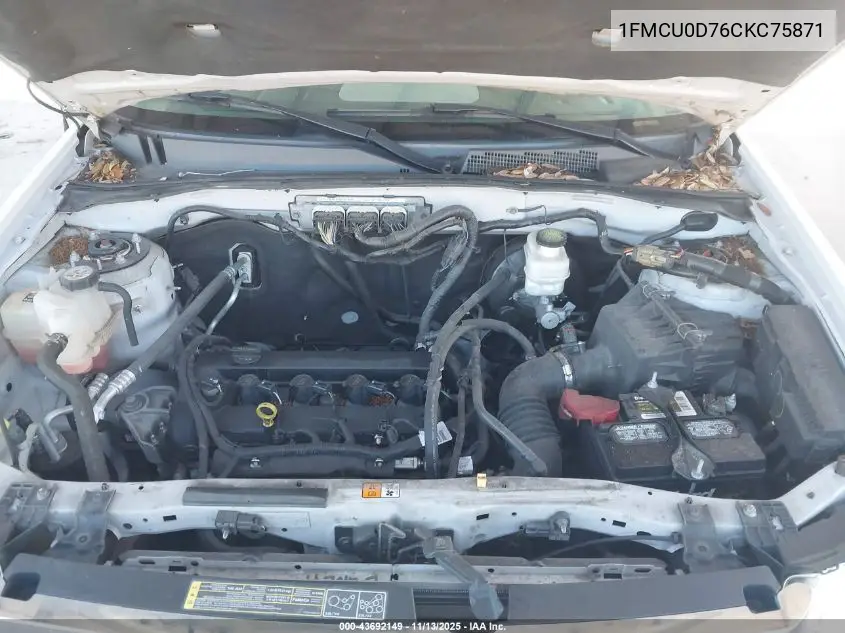 1FMCU0D76CKC75871 2012 Ford Escape Xlt
