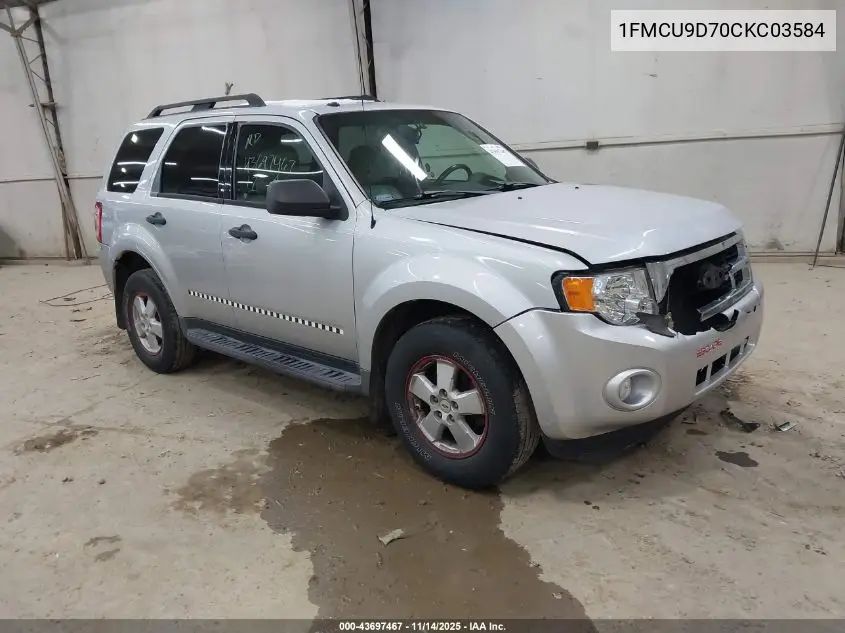1FMCU9D70CKC03584 2012 Ford Escape Xlt