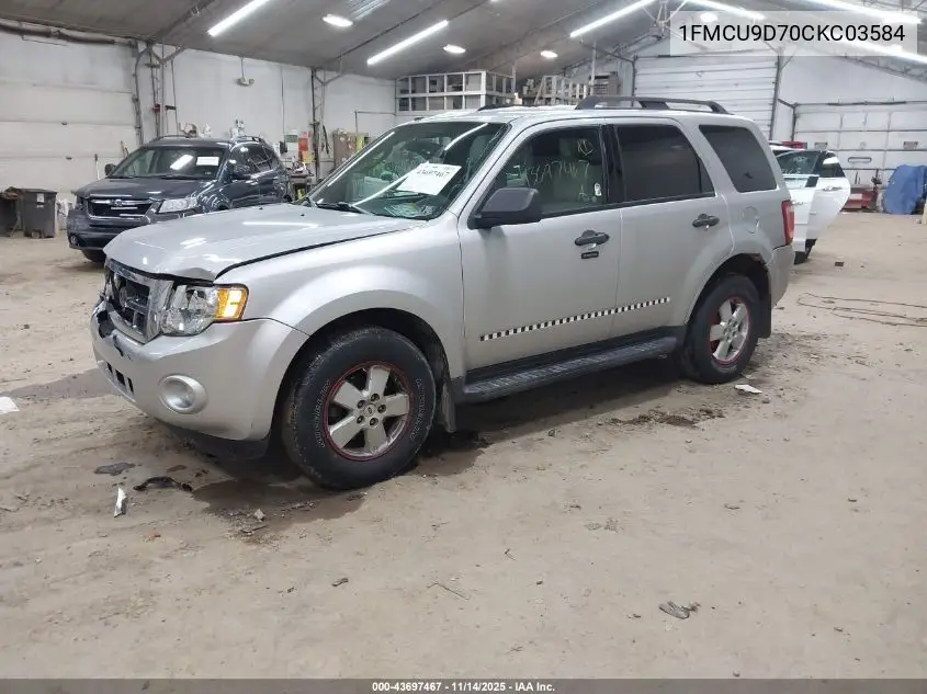 1FMCU9D70CKC03584 2012 Ford Escape Xlt