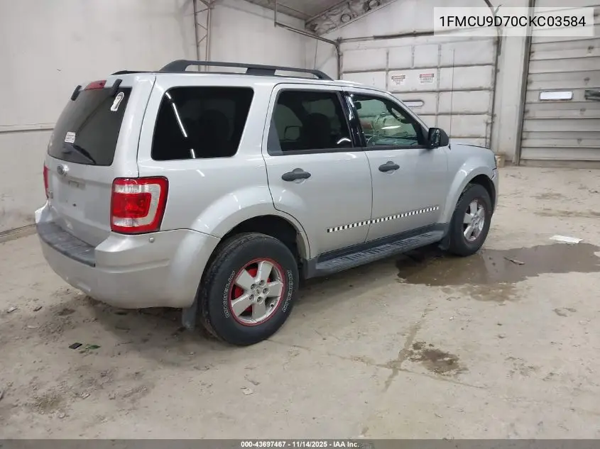 1FMCU9D70CKC03584 2012 Ford Escape Xlt
