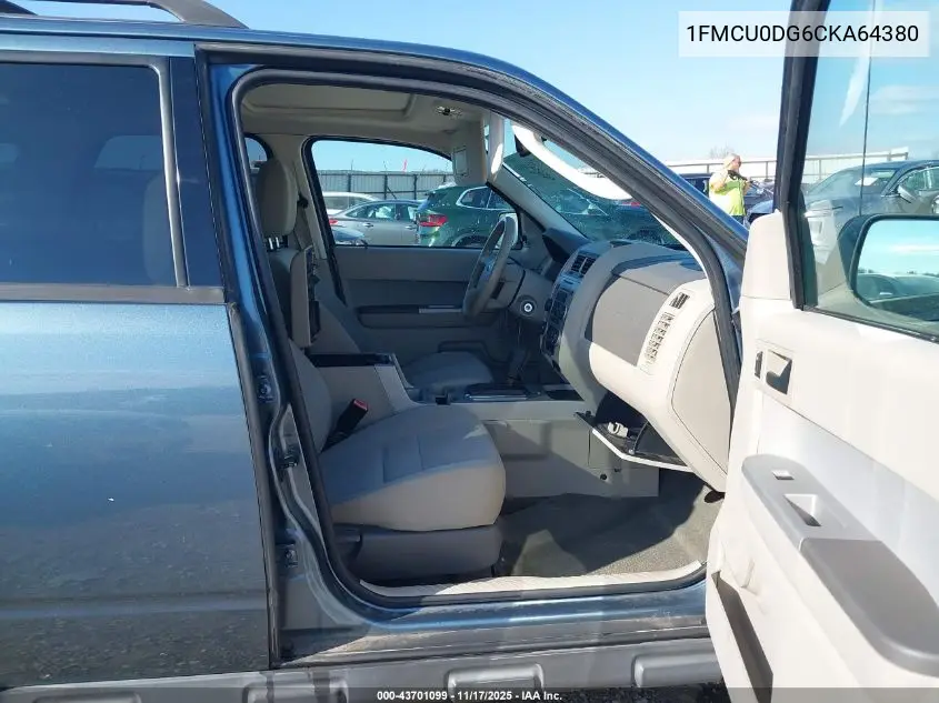 1FMCU0DG6CKA64380 2012 Ford Escape Xlt