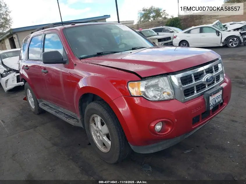 1FMCU0D70CKA58557 2012 Ford Escape Xlt