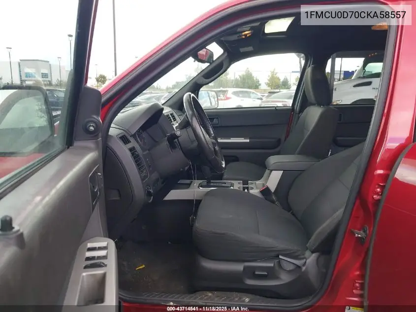 1FMCU0D70CKA58557 2012 Ford Escape Xlt