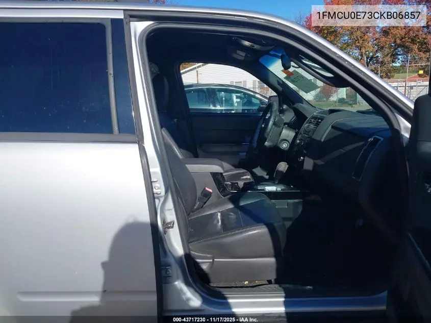1FMCU0E73CKB06857 2012 Ford Escape Limited