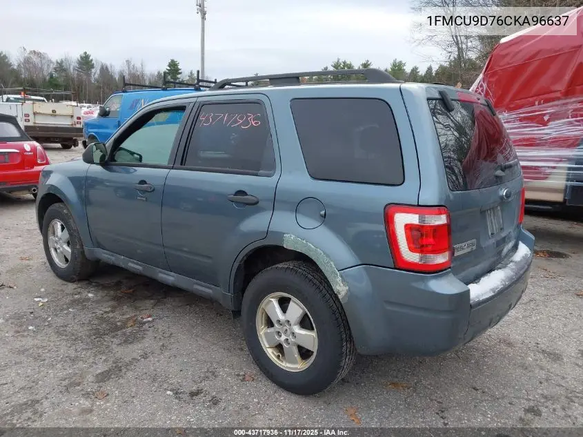 1FMCU9D76CKA96637 2012 Ford Escape Xlt
