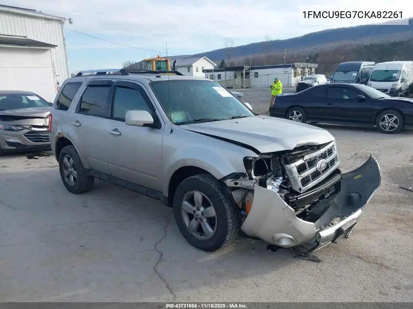1FMCU9EG7CKA82261 2012 Ford Escape Limited